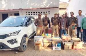 जिगना पुलिस ने 16 लाख की अवैध अंग्रेजी शराब के साथ एक तस्कर को किया गिरफ्तार