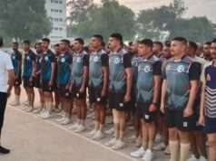 रिक्रूट आरक्षियों की 10 किलोमीटर क्रॉस कंट्री दौड़ परीक्षा इस अनिवार्य शारीरिक दक्षता परीक्षा में कुल 198 रिक्रूट आरक्षियों ने लिया भाग