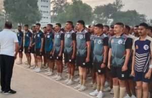 रिक्रूट आरक्षियों की 10 किलोमीटर क्रॉस कंट्री दौड़ परीक्षा इस अनिवार्य शारीरिक दक्षता परीक्षा में कुल 198 रिक्रूट आरक्षियों ने लिया भाग