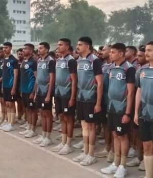 रिक्रूट आरक्षियों की 10 किलोमीटर क्रॉस कंट्री दौड़ परीक्षा इस अनिवार्य शारीरिक दक्षता परीक्षा में कुल 198 रिक्रूट आरक्षियों ने लिया भाग