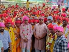 कलश यात्रा में उमड़ी श्रद्धालुओं की भीड़, पार्थिव शिवलिंग निर्माण व भंडारे का आयोजन