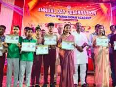 गोकुल इंटरनेशनल एकेडमी का पहला वार्षिकोत्सव धूमधाम से मनाया गया
