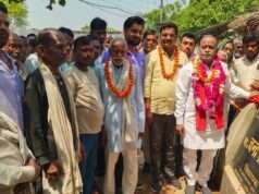 हैबतपुर में विधायक ने सीसी रोड व नाली का किया लोकार्पण