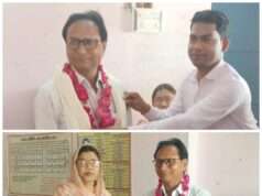 सेवानिवृत्ति होने पर शिव शरण बंधु को दी गई भावभीनी विदाई