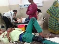 अज्ञात चार पहिया वाहन की टक्कर से बाइक सवार गंभीर