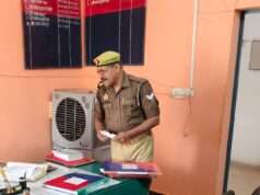 एसपी ने थाना हलिया का किया आकस्मिक निरीक्षण