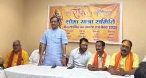 शोभा यात्रा में 500 कार्यकर्ता करेंगे सुरक्षा- रविशंकर साहू