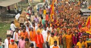 नव दिवसीय श्री श्री शतचंडी महायज्ञ का भव्य शुभारंभ, हजारों श्रद्धालुओं ने निकाली कलश यात्रा