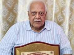 नारायण जी गोपाल को लाइफ टाइम अचीवमेंट अवार्ड