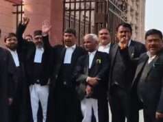 अधिवक्ता सुरक्षा अधिनियम के मुददे पर वकीलो का स्वर हुआ मुखर, हुई नारेबाजी