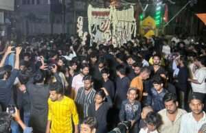 मौला अली की यौमे शहादत पर निकला ताबूत व अलम का जुलूस, जुलूस में उमड़ा अज़ादारों का हुजूम