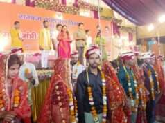 मुख्यमंत्री सामूहिक विवाह समारोह में 175 जोड़ों का विवाह सम्पन्न