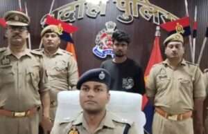 पुलिस ने मंदिर से घंटा चोरी करने के आरोपी को किया गिरफतार