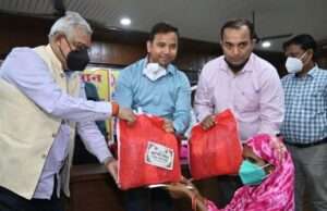 501 क्षय रोगियों को पोषण पोटली वितरित