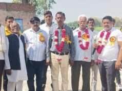 जिला पंचायत सदस्य ने क्रिकेट टूर्नामेंट के फाइनल मैच का फीता काटकर टॉस के साथ किया शुभारंभ