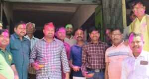 मधुपुर में पत्रकारों के साथ धूमधाम से मनाया गया होली मिलन समारोह