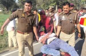 औरैया में टेम्पू-बाइक की भिड़ंत में तीन गंभीर घायल