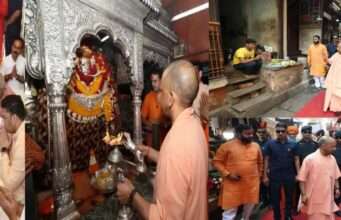 विश्वनाथ मंदिर व काल भैरव में सीएम ने किया दर्शन पूजन, लोगों से किया संवाद