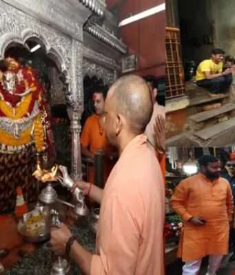 विश्वनाथ मंदिर व काल भैरव में सीएम ने किया दर्शन पूजन, लोगों से किया संवाद