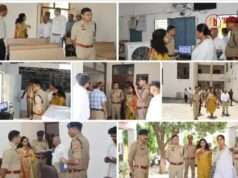 होमगार्ड्स परीक्षा में सुरक्षा व्यवस्था सख्त, एसपी ने किया परीक्षा केंद्रों का औचक निरीक्षण