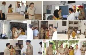 होमगार्ड्स परीक्षा में सुरक्षा व्यवस्था सख्त, एसपी ने किया परीक्षा केंद्रों का औचक निरीक्षण