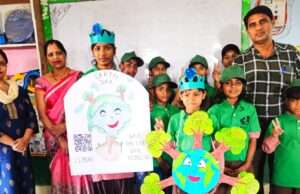 पृथ्वी हमारी, हमारा ग्रह” थीम पर मनाया गया पृथ्वी दिवस, बच्चों में जागा प्रकृति प्रेम