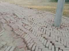 अटसरॉय में लगा खड़ंजा मार्ग दो माह में उखड़ा