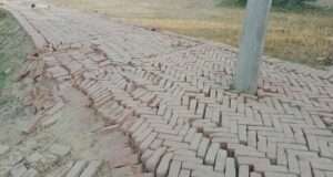 अटसरॉय में लगा खड़ंजा मार्ग दो माह में उखड़ा