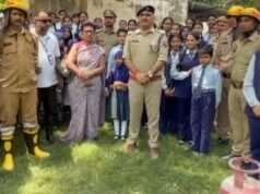 फायर सर्विस सप्ताह का समापन, छात्रों को दिया गया अग्नि सुरक्षा का व्यवहारिक प्रशिक्षण