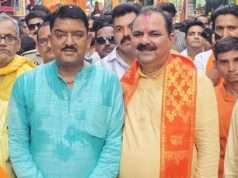 भगवान परशुराम जयंती की विशाल शोभायात्रा का नगर भ्रमण