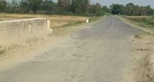 बॉर्डर डेवलपमेंट सड़क पर धनौरा बुजुर्ग के पास जर्जर पुल, कभी भी हो सकता है बड़ा हादसा