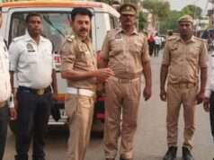 यातायात पुलिस ने किया 87 वाहनों का चालान