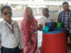 जय हिंद मानवाधिकार एसोसिएशन ने रेलवे स्टेशन पर लगाया निशुल्क प्याऊ कैंप