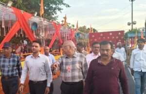 हनुमान जयंती पर भव्य पदयात्रा की तैयारी पूरी, सीडीओ अभिषेक कुमार ने लिया जायजा