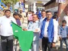 ज्वाला देवी धाम से मिलिट्री ग्राउंड के लिए निकली अंबेडकर शोभायात्रा