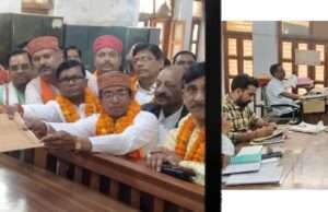 वार्ड 36 उपचुनाव में सपा और भाजपा के प्रत्याशियों ने किया नामांकन