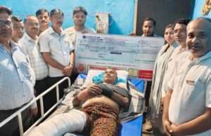मानवता परिवार ने 200 की वार्षिक सदस्यता पर सब-इंस्पेक्टर को दी एक लाख की आर्थिक मदद