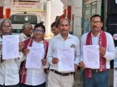 महिला अपराध के खिलाफ जन अधिकार पार्टी का प्रदर्शन, राष्ट्रपति को संबोधित ज्ञापन डीएम को सौंपा