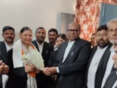 न्यायिक अधिकारियों का माल्यार्पण कर स्मृति चिन्ह, अंगवस्त्र देकर की गई भावभीनी विदाई