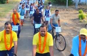 साइकिलिंग से होता है सर्वांग व्यायामःमाताप्रसाद चैबे