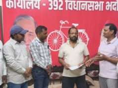 विधायक जाहिद बेग से मिलकर पंचायत मित्र ने सुनाया पीडा