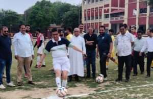 एसजेसी फुटबाल अकादमी का हुआ उद्घाटन