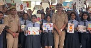 अग्नि सुरक्षा सप्ताह के तहत स्कूल में जागरूकता कार्यक्रम आयोजित