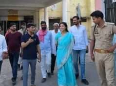 मछलीशहर की सपा विधायक डॉ. रागिनी सोनकर ने कस्बे में निर्माणाधीन नेत्र चिकित्सालय का निरीक्षण