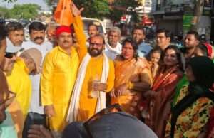जानसनगंज चौराहे को बन्दे मात्रम चौक घोषित करने की माँग, विश्व हिंदू महासंघ निकाली शोभा यात्रा
