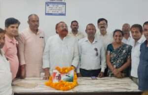 कांग्रेस की मासिक बैठक में बाबू जगजीवन राम को दी गई श्रद्धांजलि