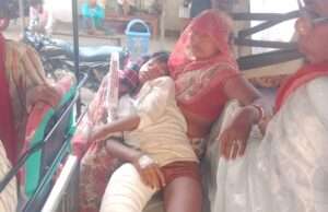 अनियंत्रित बाइक सवार ने साइकिल सवार को मारी टक्कर, टूटा पैर