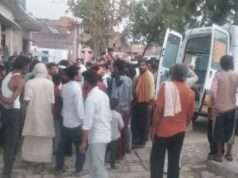 पोस्टमार्टम के बाद नम आंखों से हुआ विवाहिता का अंतिम संस्कार