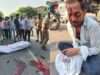 वॉल्वो बस की रफ्तार का कहर, बाइक सवार दंपति को कुचला, पत्नी की दर्दनाक मौत, पति जिंदगी की जंग ।