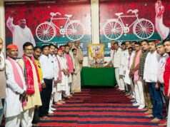 समाजवादी पार्टी कार्यालय में मनाई गई राजमाता अहिल्याबाई होल्कर की जयंती